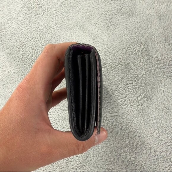 LOEWE Anagram Leather Long Bifold Wallet Black 100% Authentic Made in Spain - Picture 10 of 15